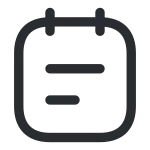Note Text SVG Icon